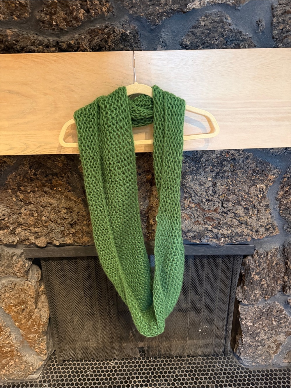 The Limited Green Knit Infinity Scarf